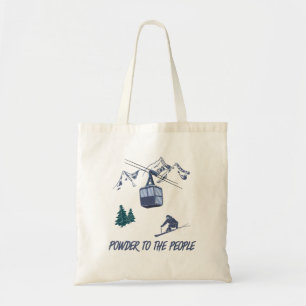 Bolsa Tote Pó para o Pessoas Ski Resort