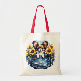 Bolsa Tote Pocket Sized Chihuahua Tote Bag