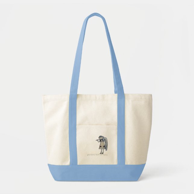 Bolsa Tote pockets o cheio do saco do amor (B01) (Frente)