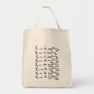 Bolsa Tote PODE FAZER QUALQUER COISA! Citação inspiradora
