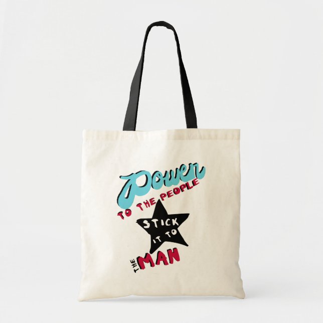 Bolsa Tote Poder às pessoas (Frente)