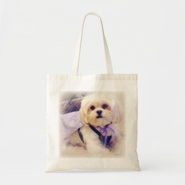 Bolsa Tote Poder do filhote de cachorro de Bella (Frente)
