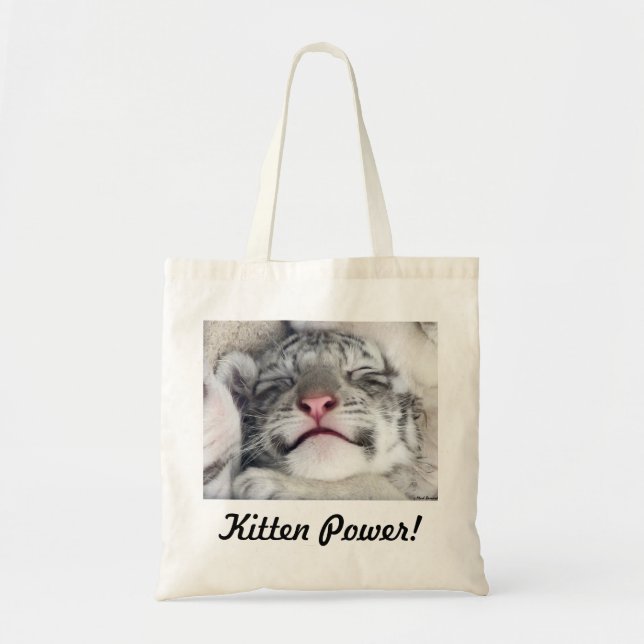 Bolsa Tote Poder do gatinho! (Frente)