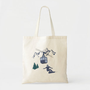 Bolsa Tote Poder do Snowboarder para o Servidor de Esqui do P