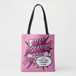 Bolsa Tote Poder Rosa Personalizado PODER DE MENINA Fim de Se