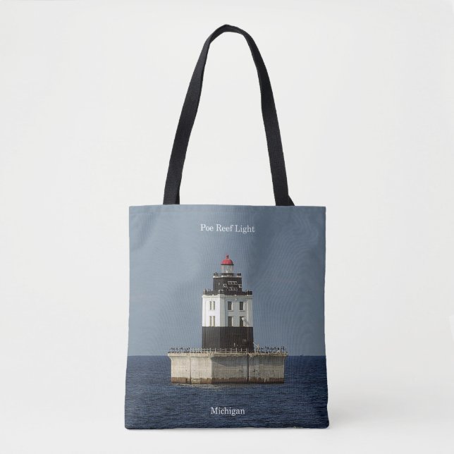 Bolsa Tote Poe Reef Light por toda a mala (Frente)