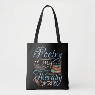Bolsa Tote Poesia É A Minha Terapia, Escritor De Poemas Besti