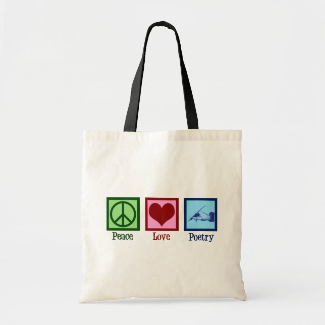 Bolsa Tote Poeta Bonito de Paz e Amor (Frente)