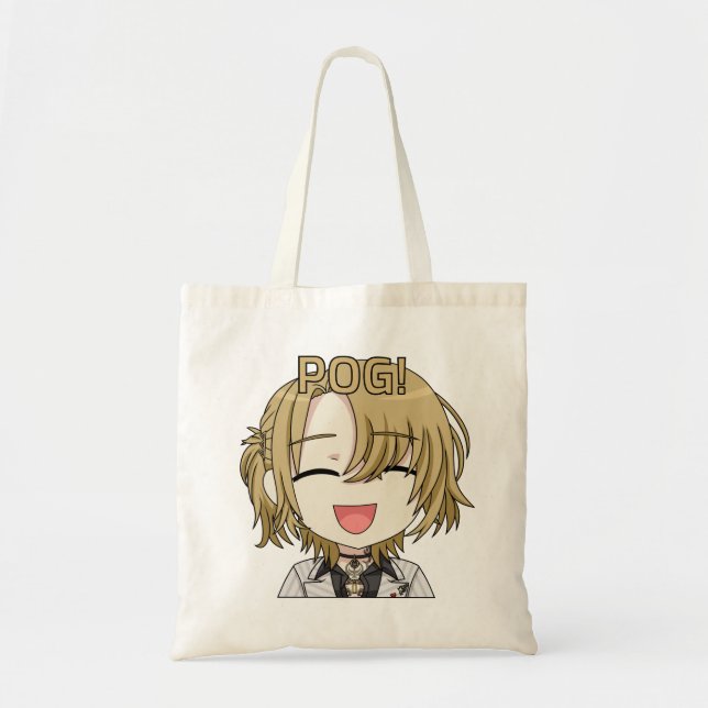Bolsa Tote Pog! Chibi Tote Bag - Luca Kaneshiro Fanart (Frente)