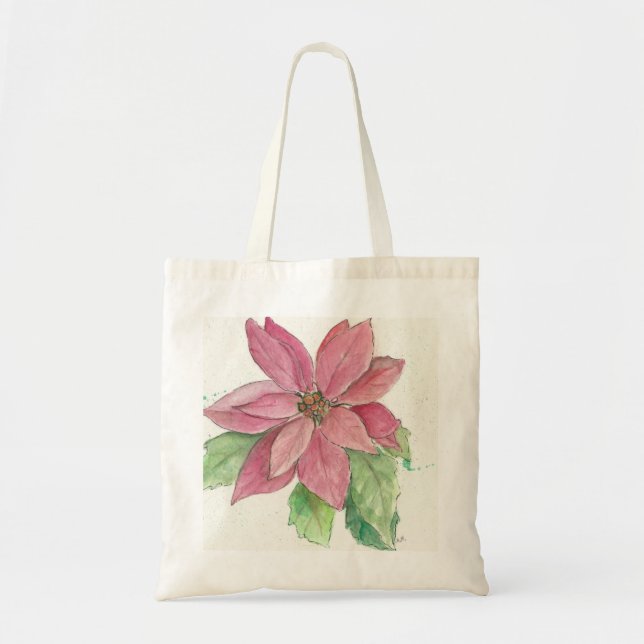 Bolsa Tote poinsettia (Frente)