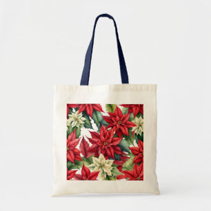 Bolsa Tote Poinsettia Flowers
