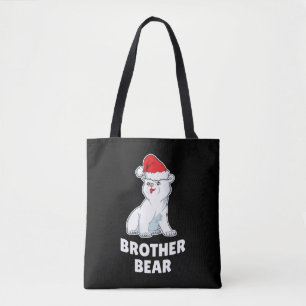 Bolsa Tote Polar Bear Christmas - Xmas Brother Gift