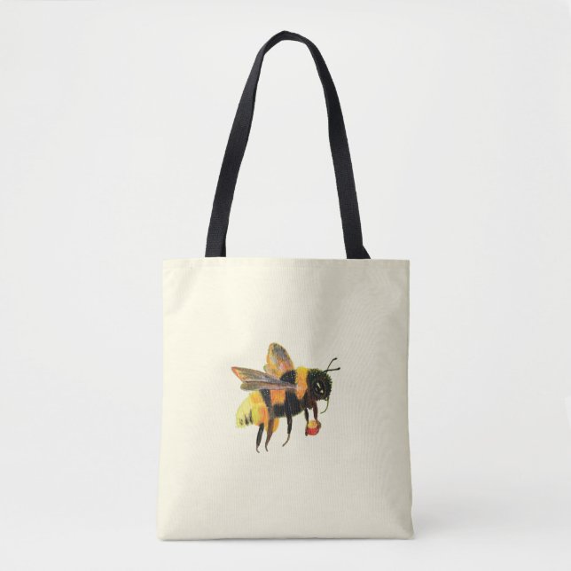 Bolsa Tote pólen de carregando de abelha (Frente)