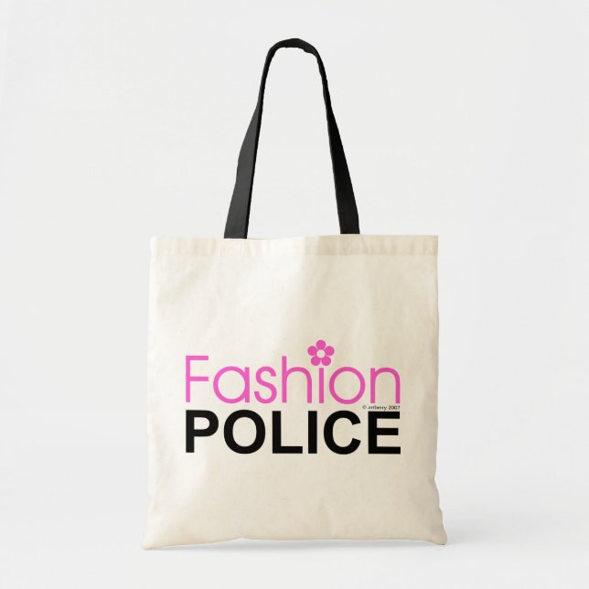 Bolsa Tote Polícia de Moda (Frente)