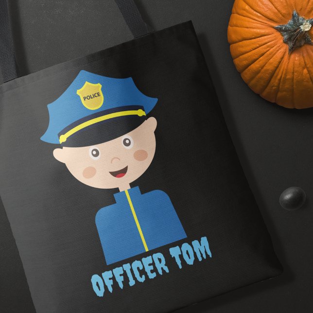Bolsa Tote Policial Halloween Trick Treat (Criador carregado)