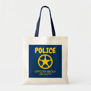 Bolsa Tote Policial tote saco para Festa de aniversário infan