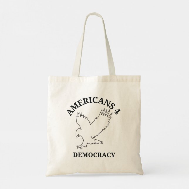 Bolsa Tote Política pró-democracia (Verso)