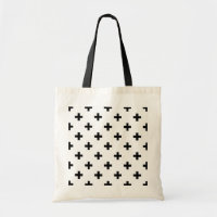 Polka preto cruza em branco