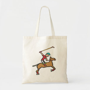 Bolsa Tote Polo Playing Horse e Rider