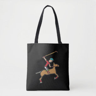 Bolsa Tote Polo Playing Horse e Rider