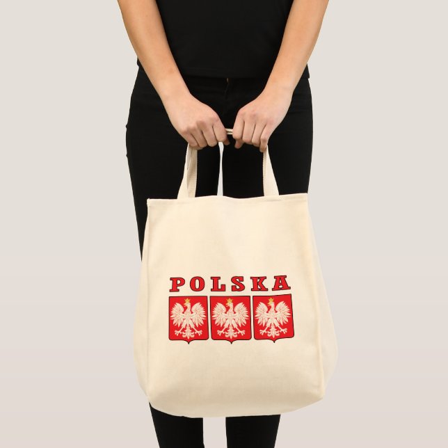 Bolsa Tote Polska Eagle Shields (Frente (produto))