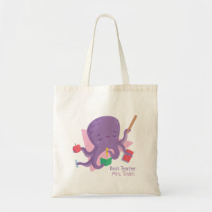 Bolsa Tote Polvo Atarefado Fofo Melhor Professor Personalizad