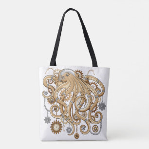 Bolsa Tote Polvo Steampunk Retro Fantasia Mecânica