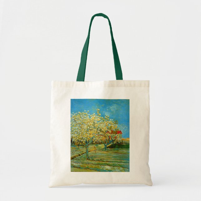 Bolsa Tote Pomar em Blossom por Vincent van Gogh (Frente)