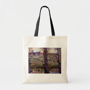Bolsa Tote Pomar em Flor, Arles por Vincent van Gogh