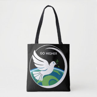 BOLSA TOTE POMBA DA PAZ SOBE MAIS ALTO