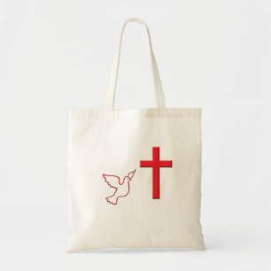 Bolsa Tote Pomba e cruz de voo