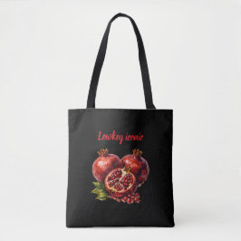 Bolsa Tote Pomegranate Red Rich Oil Paint Aesthetic Elegant 