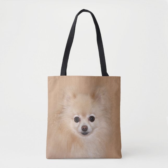 Bolsa Tote Pomeranian enfrenta (Frente)