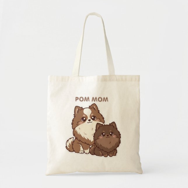 Bolsa Tote Pomeranian Pups  (Frente)