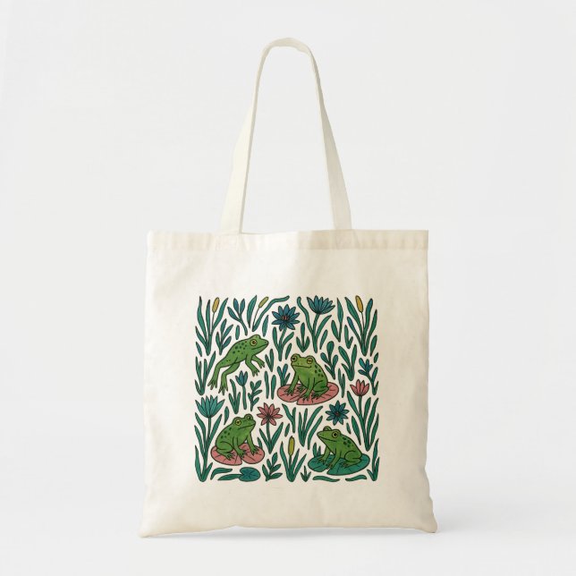 Bolsa Tote Pond de Rãs                                       (Frente)