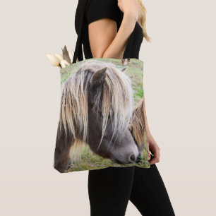 Bolsa Tote Pôneo Shetland Colorido de Tan,