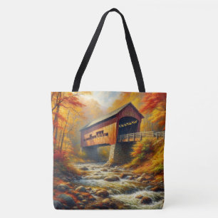 Bolsa Tote ponte clássica coberta pelo outono
