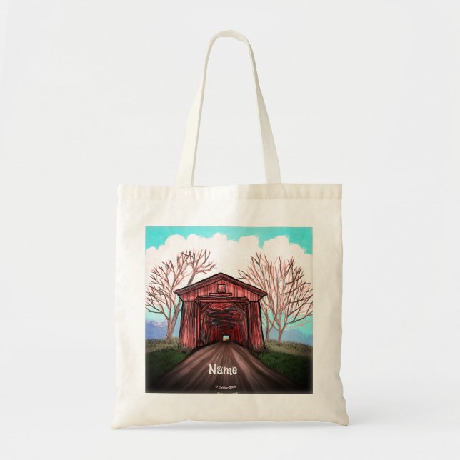 Bolsa Tote Ponte Coberta Vermelha (Frente)