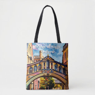 Bolsa Tote Ponte de Barriga na Pintura de Oxford Gouache