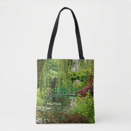 Bolsa Tote Ponte de Monet, jardim de Monet, Verde, Giverny