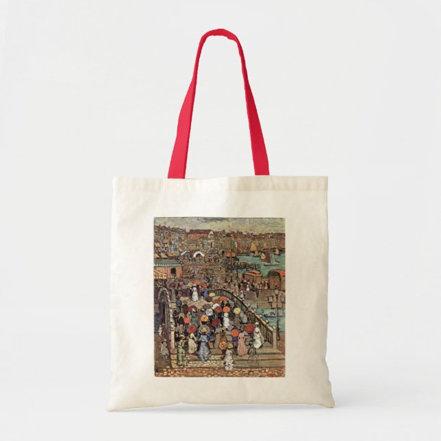 Bolsa Tote Ponte Della Paglia, Veneza de Maurice Prendergast (Frente)