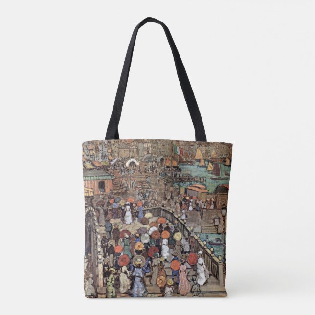 Bolsa Tote Ponte Della Paglia, Veneza por Maurice Prendergast (Verso)