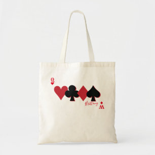 Bolsa Tote Ponte e pôquer personalizados do Monograma de Pla