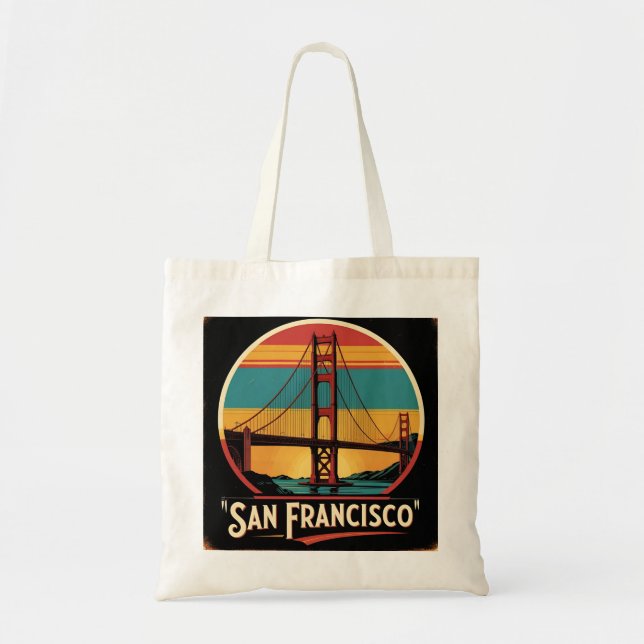 Bolsa Tote Ponte Golden Gate São Francisco (Frente)