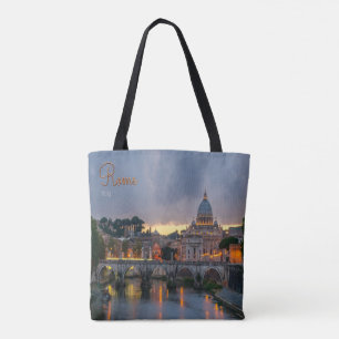 Bolsa Tote Ponte italiana Roma Sant'Angelo
