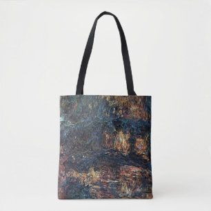 Bolsa Tote Ponte Japonesa de Claude Monet, Arte Fino Antigo