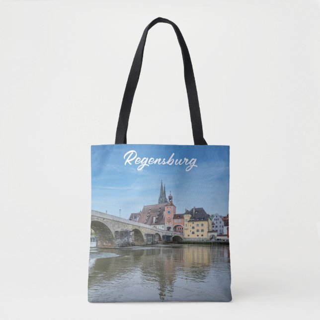 Bolsa Tote Ponte Stone em Regensburg, Alemanha (Frente)