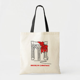Bolsa Tote Ponteiro de Natal da Ponte Brooklyn