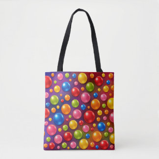 Bolsa Tote pontos bolados groovy
