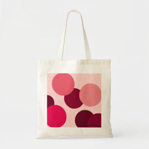 Bolsa Tote Pontos cor-de-rosa da geometria